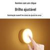 Luz Noturna com Sensor de Corpo Humano Led Botão Lâmpada de Dormitório Lâmpada de Botão de Pressão Luz Noturna Inteligente para Dormir Atacado Transfronteiriço