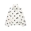 ZA Comercio Exterior Transfronterizo Wholesale 2026 Nueva Moda Femenina Europea y Americana Chaqueta Bomber de Manga Larga con Cuello Alto de Lunares