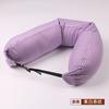 Almohada Personalizada en Forma de U con Partículas de Espuma, Almohada de Viaje, Almohada Larga en Forma de U Extraíble y Lavable, Almohada para el Cuello, Logo, Adecuada para Aerolíneas de Marca Compartida, Se Puede Rellenar con Ropa