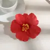 Z 9,5cm Cabeça de Flor de Hibisco Artificial Multicolorida para Decoração de Sala de Estar em Casa Acessórios de Cabelo DIY Acessório de Grampo de Cabelo com Flor