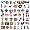 50 Peças de Adesivos Transparentes Estilo Pop Y2K para Cadernos, Capacetes, Tablets, Garrafas de Água, Skateboards, Malas, Adesivos Decorativos à Prova d'Água