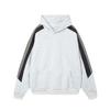Otoño/invierno nuevo éxito de taquilla 330g sudadera con capucha de manga raglán en contraste marca de moda para hombre estilo académico suéter de pareja