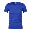 180g100D Maratón Correr Deportes al Aire Libre Cuello Redondo Manga Corta Camiseta Publicitaria Impresión Secado Rápido Camiseta logo