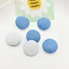 Botão de Tecido Redondo de Lado Único em Alta Venda Ornamentos de Tecido em Forma de Botão Acessórios para Presilha de Cabelo DIY Acessórios de Cabelo Material Decorativo Venda por Atacado