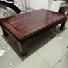 Mesa Kang de Olmo Viejo Tallada en Caoba Madera Maciza Hogar Tatami Sofá Cama Luohan Repisa de Ventana Bahía Mesa de Café Pequeña