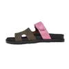 26 Nuevas Sandalias de Suela Gruesa de Verano para Mujer, Transfronterizas, Talla Grande, de Una Tira con Velcro, Bloques de Color, Calzado Casual para Exteriores, Versátil