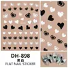 Redanco Nuevo Avión 3D Ins Popular Dibujo Animado Pegatinas para Uñas Multicolor Corazón Pegatinas Adhesivas para Uñas Dh-898