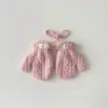 Luvas Cachecol Coreano Infantil Yipan Inverno Liso Cor Sólida Engrossado Quente Proteção Frio Cachecol Luvas de Pelúcia Atacado