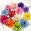 Horquilla de malla con plumas de rosa para novia, accesorio para el cabello con flores para danza, para mano de tela, ideal para actuaciones infantiles.