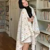 Manta quente casual de veludo macio e glutinoso tipo neve estilo coreano com pequenas flores, hipoalergênica, decorativa para sofá, manta de coral