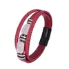 Pulseira de Pedra Olho de Tigre Masculina Amazon Venda Quente Transfronteiriça Couro Multicamadas Pulseira de Pedra Natural Masculina Pulseira com Fecho Magnético Joias