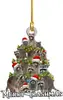 Nova Decoração de Árvore de Natal Animal DIY Pingente Pendurado Festa de Natal Presente