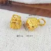 Acessórios de Joias Dourado Areia Acessórios de Miçangas Feitos à Mão Base com Pedras Strass Inlaidadas Zha Ji Ti Liu Buda de Quatro Faces Ti Liu Banhado a Cobre Acessórios de Ouro 24K