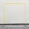Novo Suporte de Metal Retangular para Mesa Arco de Casamento ao Ar Livre Portão de Flores Suporte de Flores de Metal para Gramado Adereços de Decoração de Casamento
