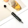 Caneta DIY com pedrarias de strass listradas retas, caneta criativa com pingente de strass para customizar, caneta de presente pesada colorida com strass em estoque