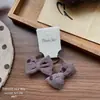 Nuevo Pasador de Pelo de Tela Estilo Coreano Otoño e Invierno con Lazo Retro para Niños, Pinza para el Pelo Hecha a Mano para Moño Lateral de Flequillo para Niñas
