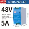 Fonte de alimentação para trilho DIN MWPS NDR/EDR-75W120W150W240W480W CC 12V24V36V 48V