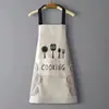 Nuevo Delantal Impermeable y a Prueba de Aceite Limpiable con Paño para Cocina Hogar Cocina Hombres y Mujeres Delantal Estilo Coreano Fábrica Venta al por Mayor