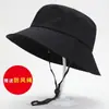 Sombrero de pescador de color liso, sombrero tipo cubeta versátil, se puede bordar o estampar con calor con diseños, apto para todas las estaciones, ala ancha para protección solar, sombrero para niñas