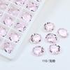 Rocallones Transparentes Forma de Huevo Gordo Dongzhou 8*10 Sin Recubrimiento Hielo Transparente Rocallones para Uñas Vidrio K9 Rocallones Ovalados Accesorios para Uñas Rocallones con Base de Punta