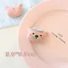 Broche de Animal con Cabeza de Oso de Dibujos Animados Lindo Estilo Coreano Muñeca Accesorios para el Cabello DIY Accesorios para Suéteres Zapatos Calcetines