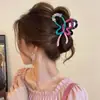 Pinza para el pelo coreana estilo Yiwu, pinza de tiburón floral de alta gama de lujo primavera-verano, nuevo accesorio para el pelo de garra dulce 2026