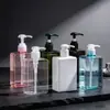Jabón de manos de viaje, gel de ducha, champú, portátil, creativo, pequeño, vacío, botella de prensa de gran capacidad, dispensador de loción.