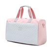 Saco de viagem das mulheres de grande capacidade bordado Rhombic cor contraste portátil Crossbody Bag saco de armazenamento de curta distância saco de viagem