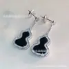 Pendientes de Calabaza Kirin Heweisha para Mujer Mismo Estilo que Liu Shishi Pendientes Rojos Chinos Perla Blanca Ágata Roja Pendientes Exquisitos