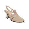 Sapatos femininos estilo britânico verão vazado vazado salto grosso salto alto traseiro vazado fivela sandálias femininas JGB2022N002003