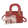2026 Nuevo Bolso de Mano de Verano Coreano Bolso Tote Pequeño para Mujer, Bolso Cuadrado Pequeño de Lunares de Nicho de Gama Alta, Bolso de Hombro y Cruzado