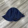 Sombrero de pescador de mezclilla fábrica al por mayor moda de cuatro estaciones casual sombrero parasol cuerda de ajuste para hombre y mujer sombrero de cubo marea