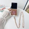 Adequado para Celular Samsung Zflip7 Dobrável Espelho Transversal Anti-Queda Acrílico Zflip6 Suporte Borboleta Capa Protetora