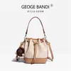 Bolsa pequena versátil transfronteiriça 2026 novo modelo bolsa feminina vintage, bolsa de mão com cordão de luxo leve, bolsa saco, bolsa pequena de ombro e transversal