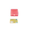 Caixa de embalagem quadrada 4,5x10,5 cm para nail art, joias, itens diversos, componentes, papelaria DIY, caixa de armazenamento transparente