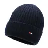 Nuevo Gorro de Invierno Tejido Aoteng para Hombre, Forro de Felpa, Gorro de Lana Engrosado y Cálido, Gorro para Protección de Orejas a Prueba de Frío para Ciclismo al Aire Libre