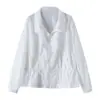 Chaqueta Ligera Transpirable con Protección Solar Xingge para Verano, Cuello Alto Azul Cielo, Estilo Ceñido a la Cintura, Versátil para Viajes y Desplazamientos, Abrigo con Protección Solar