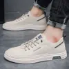 Zapatos Casuales Nuevos para Hombre Primavera Tendencia Combinan con Todo Slip-on Tenis Estilo Británico Escolar Zapatos de Skate