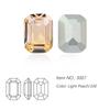 Dongzhou Crystal K9 de alta calidad con base puntiaguda, diamantes de cristal de anís estrellado largo plateados, joyas de diamantes, equipaje, accesorios decorativos de bricolaje al por mayor