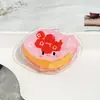 Clip sellador de dibujos animados para tostada de frutas, clip acrílico de doble cara pp, lindo clip de trasero para estudiantes, artículo pequeño de alto valor