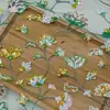 Tela de malla bordada con lentejuelas DIY hecha a mano vestido Hanfu pieza colgante tela bordada en stock multicolor