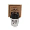 Porta Mensajes de Taza de Café Simple Estilo Máquina de Escribir Vintage Porta Notas Adornos Pequeños de Escritorio Lindo Portafotos