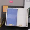 Jieliya toalla dos cajas de regalo algodón puro lavado de cara hogar boda regalo de agradecimiento grupo de empresa toalla bordada