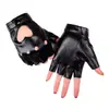 Guantes de Rendimiento para Hombres y Mujeres con Correas Largas de Cuerda y Remaches para Danza de Rendimiento Modelo Punk Pasarela Hip-Hop Cuero Nightclub Cos