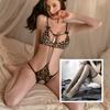 Lencería Lianyungang Maid Leopard Print Uniforme Tres Puntos Caliente Sexy Pasión Cama Coqueteo Libre Nuevas Mujeres