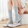 Meias sem pé estilo ballet brancas, meias 3/4 cinzas finas de verão, aquecedores de perna versáteis estilo Lolita Miu