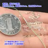 Prata de Lei S925 Prata Brilhante Mini Espaçador Anel Fechado Corda de Mão Trançada de Cristal Colar Acessórios DIY Feitos à Mão
