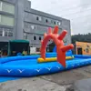 Piscina Inflável Grande com Armazenamento de Água Alargado ao Redor, Barra de Equilíbrio Embutida, Obstáculos, Parque Aquático de Fazenda de Verão, Grande Quantidade, Bom Preço