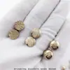 Tachuelas Decorativas de Metal para Pies de Botón para Mujer Mariposa Raya Horizontal Patrón de Puntos Etc Bolso de Hombro Cartera Tachuela Decorativa Dorada