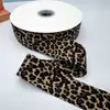 Nova fita personalizada com estampa de leopardo para transferência de calor, acessórios de laço DIY, acessórios de cabelo, acessórios de vestuário, enfeites para sapatos e chapéus